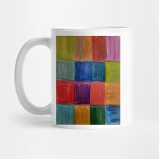 New colorblock abstract painting and loving the abstract painting . Mug